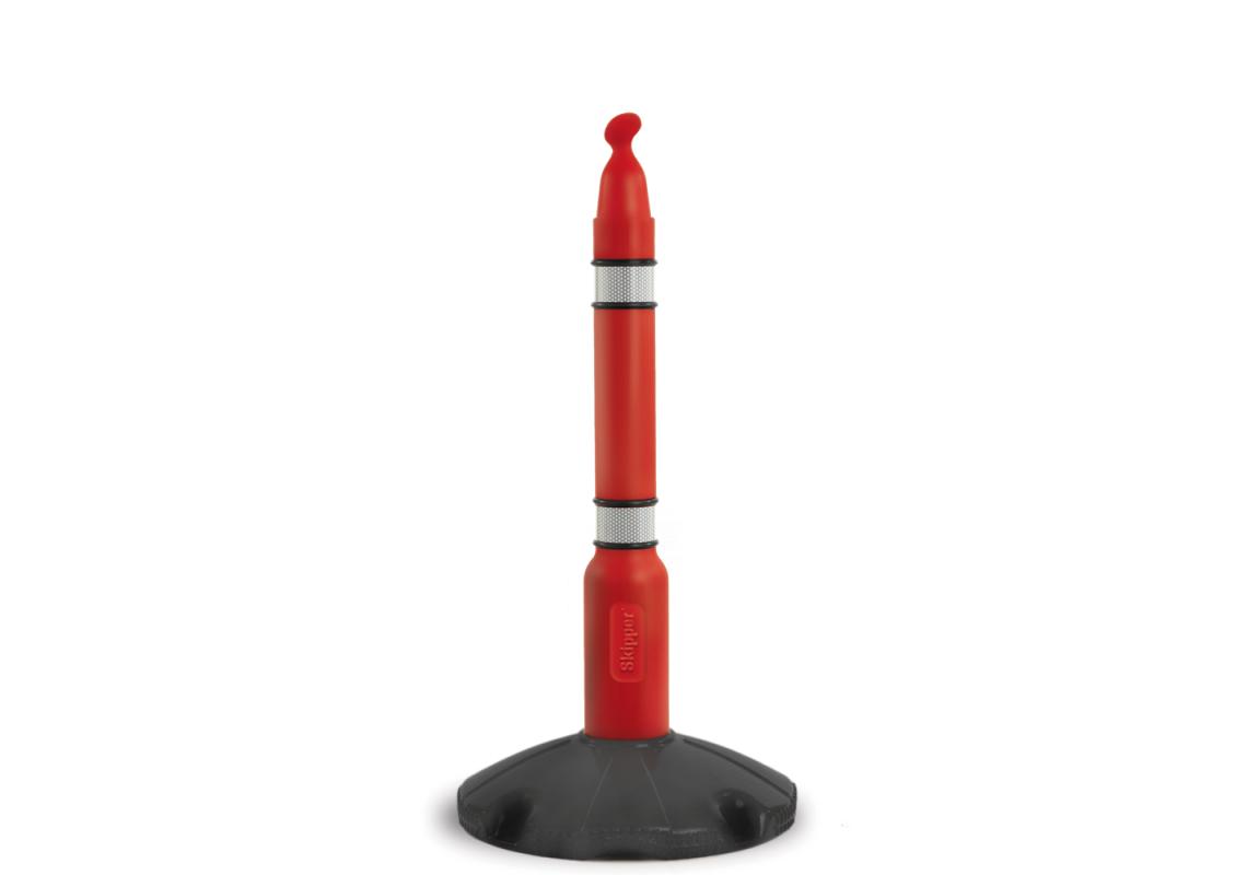 Poteau + base lestable SKIPPER Rouge